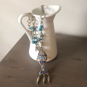 Lilly Pulitzer Turquoise Fish Necklace